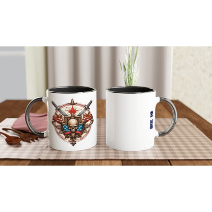 A10 Media - White 11oz Ceramic Mug with Color Inside